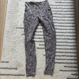 lululemon athletica Gray Patterned Leggings